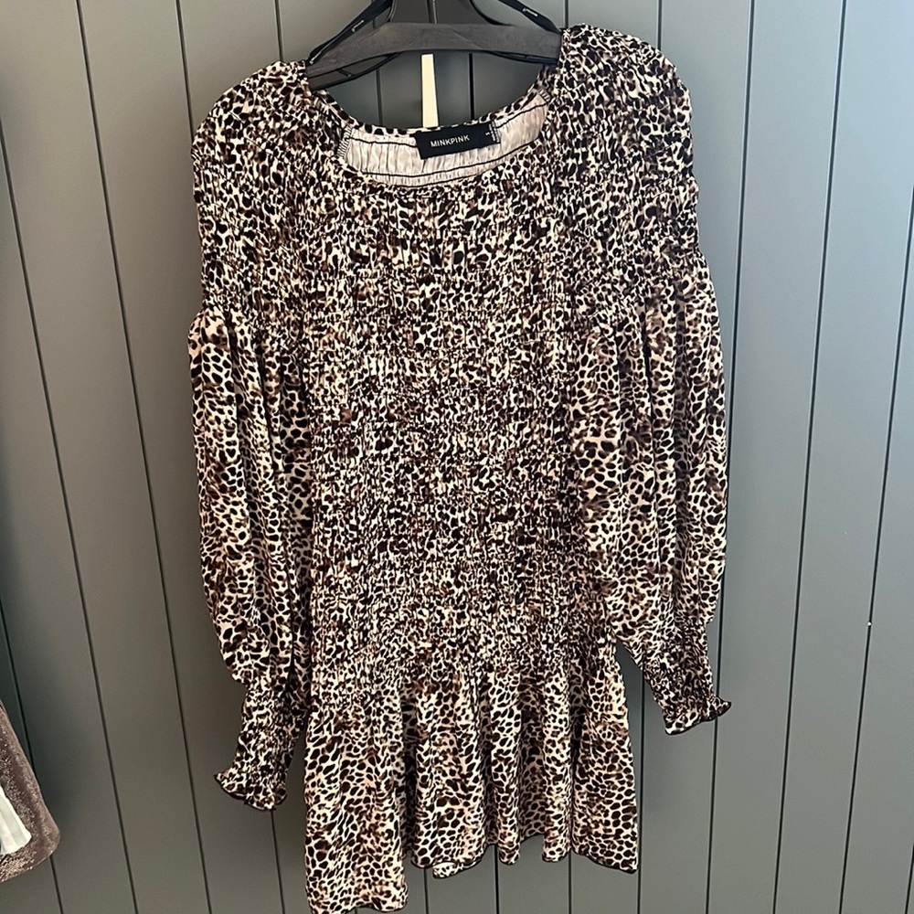 MINKPINK Cheetah Print Dress